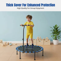 Indoor Trampoline, Springless Bounce Bed, Thick Safety Cover, Family Use, Adults & Kids