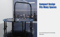 Indoor Trampoline, Springless Bounce Bed, Thick Safety Cover, Family Use, Adults & Kids