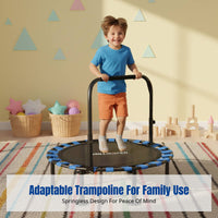Indoor Trampoline, Springless Bounce Bed, Thick Safety Cover, Family Use, Adults & Kids