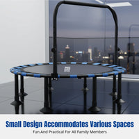 Indoor Trampoline, Springless Bounce Bed, Thick Safety Cover, Family Use, Adults & Kids
