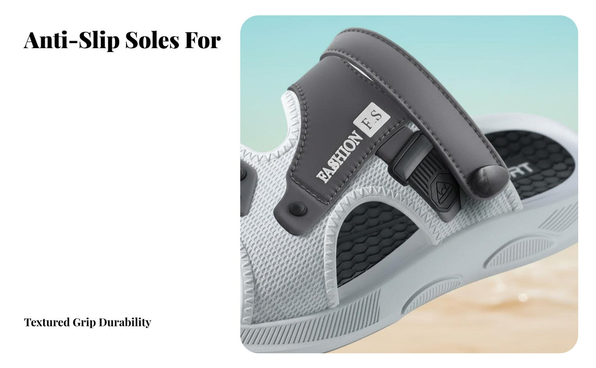 Thickened Sole Sandals, Men's Summer Non-Slip Beach Shoes, Breathable Outdoor sandals