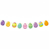 Easter Oval Garland, Twisted Hanging Banner, Letter Flag, Cartoon Paper Hanging, Party Decoration