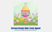 Easter Door Hanger, hare and carrot hanging decoration, DIY cartoon decor for home, shop