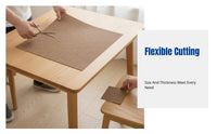 Table & Chair Leg Pads, Freely Cut Non-slip Mat, Soundproof Furniture Protector, Self-Adhesive, Multi-color
