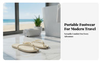 Travel Foldable House Shoes, Portable Non-Slip Sandals, Unisex Shower Flip Flops for Bathroom, Beach, Business Trip
