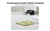 Travel Foldable House Shoes, Portable Non-Slip Sandals, Unisex Shower Flip Flops for Bathroom, Beach, Business Trip