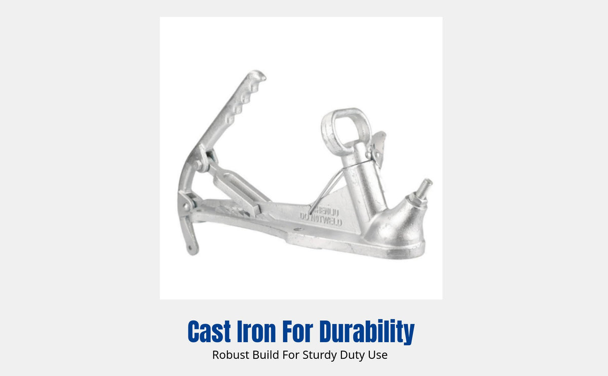 Heavy-Duty Towing Coupler, Cast Iron, Australian Standard, Handbrake, Electric Brake, Travel Trailer Hitch
