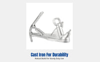 Heavy-Duty Towing Coupler, Cast Iron, Australian Standard, Handbrake, Electric Brake, Travel Trailer Hitch