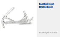 Heavy-Duty Towing Coupler, Cast Iron, Australian Standard, Handbrake, Electric Brake, Travel Trailer Hitch