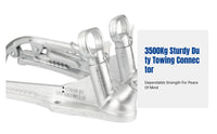 Heavy-Duty Towing Coupler, Cast Iron, Australian Standard, Handbrake, Electric Brake, Travel Trailer Hitch