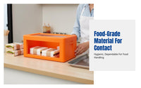 Insulated Food Grade Box, Commercial Visual Display, Transparent Lid, Large Capacity, Sandwich Stall, Hot & Cold Storage