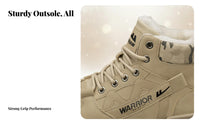 Men's winter Boots, Winter hiker Boots, Fleece Lined, Warm Thickened PU, Rubber Sole, everyday Outdoor