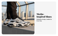 Mecha Dad shoes, Heterochromatic feline gaze, Thick Sole, Unisex, Original Design, Height Increasing