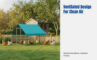 Outdoor Poultry Shed, Large Chicken House, Rainproof Shelter, Secure Enclosure, Easy Assembly