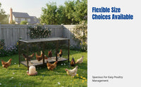 Home Poultry Enclosure, Predator-Resistant, Encrypted Square Tube, Iron Frame, Removable Tray