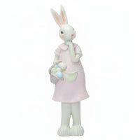 Cartoon Hare Resin Figurine, Easter Couple Statue, Home Decoration