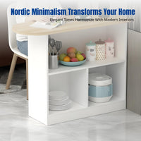 Small Apartment Bar Table, Nordic Partition Cabinet, Storage Shelf for Kitchen, Entryway