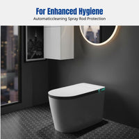 Smart Toilet, Automatic Bidet, Home, High Water Pressure, Large Seat, Warm Air