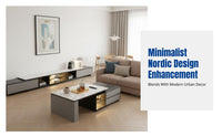 Modern Minimalist TV Cabinet, Adjustable Storage Unit, Living Room Furniture, Small Space Solution, Luxury Design