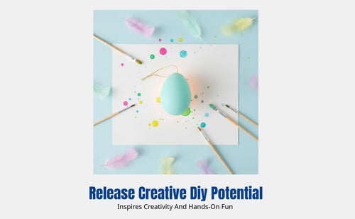 DIY Painting Easter Oval, Kids Hand-Painted Plastic Craft, Creative Holiday Hanging Decoration, Random Color, 7x10cm