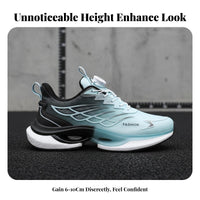 Men's Running athletic shoes Height Increase, 10cm Thick Sole, impact Absorption, Youth everyday Shoes