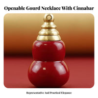 Zodiac Gourd Locket, Openable Resin Bottle, Lucky Keychain Necklace