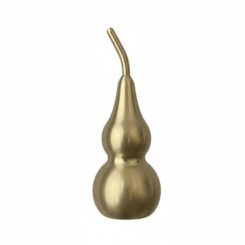 Brass Gourd Bagua Feng Shui Decor, Hollow Large Lucky Blessing Ornament