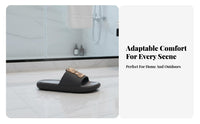 2025 Cartoon teddy house shoes, Unisex Summer Indoor Outdoor Non-Slip Thick Sole, Couple Home Bathroom Slides