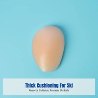 Skiing Silicone Pad, Coccyx, Pelvic, Knee, Elbow Protection, Anti-Fall Pad, Thickened, Comfortable Fit, Multi-Use Sports Guard