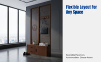 Multi-Purpose Partition Cabinet, Entryway Coat Rack, Shoe Storage Bench, Hallway Organizer, Modern Chinese Style