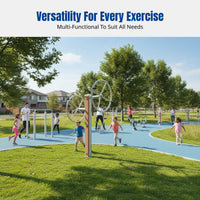 Outdoor Fitness Path Equipment, Wood Exercise Stations, Community Sports Set, Full Body Workout