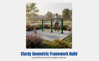 Outdoor Fitness Equipment for Seniors, Community Recreation Area Walking Machine, Durable Galvanized Steel, Multi-Design Exercise Path Equipment