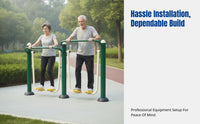 Outdoor Fitness Equipment for Seniors, Community Recreation Area Walking Machine, Durable Galvanized Steel, Multi-Design Exercise Path Equipment