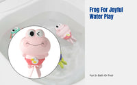 Wind-Up Frog Water Toy, Infant Bath & Pool Play, Colorful Swimming Toy for Babies, Random Delivery
