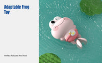 Wind-Up Frog Water Toy, Infant Bath & Pool Play, Colorful Swimming Toy for Babies, Random Delivery