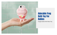 Wind-Up Frog Water Toy, Infant Bath & Pool Play, Colorful Swimming Toy for Babies, Random Delivery