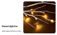 light-emitting diode Birch Branch Flexible branch, Warm cream, Christmas Wedding Decoration, Artistic Design
