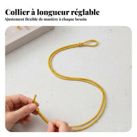 Adjustable Braided Necklace Cord Colorfast Handmade Pendant Hanging Rope Gold Chinese Knotting Cord for DIY Crafters