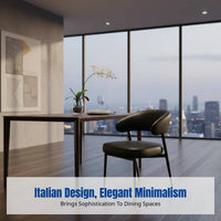 Italian Designer Dining Chair, Modern Minimalist Upholstered, Leather, Metal Frame, Restaurant, Reception, Lounge