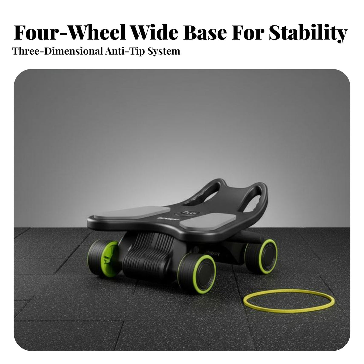 Multi-Functional Ab Wheel, Four-Wheel Stability, Automatic Rebound, Home Fitness, Slimming Device