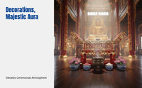Altar Table, Solid Wood, Hand-Carved, Gilded, Temple, Ancestral Ceremony