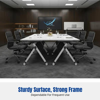 Mobile Adjustable Training Table, Folding Conference Desk, Modern Minimalist Office Table