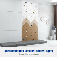 Indoor Climbing Wall for Kids, Wooden Tactile Training, Kindergarten Gym Panel