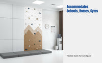 Indoor Climbing Wall for Kids, Wooden Tactile Training, Kindergarten Gym Panel