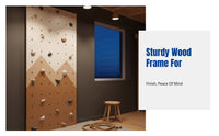 Indoor Climbing Wall for Kids, Wooden Tactile Training, Kindergarten Gym Panel
