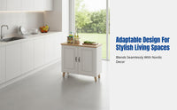 Kitchen Floor Storage Cabinet, Multitier Rack, Food Prep Table, Thickened Board, Modern Design
