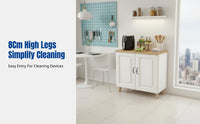 Kitchen Floor Storage Cabinet, Multitier Rack, Food Prep Table, Thickened Board, Modern Design