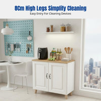 Kitchen Floor Storage Cabinet, Multitier Rack, Food Prep Table, Thickened Board, Modern Design