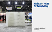Accordion Paper Partition, Office Folding Screen, Lightweight Movable Divider, Modern Minimalist Design