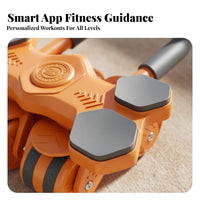 Ab Wheel, Automatic Return, Four-Wheel Home Fitness Equipment for Core Training